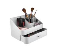 Premier Housewares Durable Design Six Compartment Cosmetics Organiser | Elegant Drawer Organiser For Dressing Room | Ample Storage Clear Organisers | Versatile Vanity Organisers
