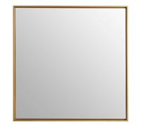 Sturdy Large Square Wall Mirror, Contemporary Lounge Mirror, Versatile Antique Mirror for Home, Office Premier Housewares Gold One Size
