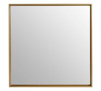 Premier Housewares Wall Mirror Bathroom/Bedroom/Hallway Wall Mounted Medium Gold Mirrors/Square Minimalistic Mirrors For Living Room 4 x 42 x 42