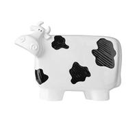 Orsina Animal Ornament White And Black Ceramic Large Cow