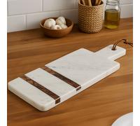 Orsina Annika White & Brown Forest Marble Paddle Board Orsina White