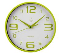 Orsina Anson Lime Green And White Plastic Wall Clock