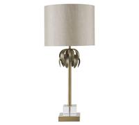 Interiors by Premier Table Lamp Herta Tropical Gold/Cream H:66cm