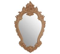 Broschi Antique Brown Rococo Design Wall Mirror Premier Housewares Brown One Size