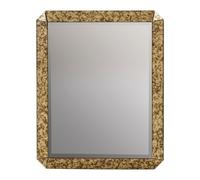 Orsina Antique Gold Finish Wall Mirror, Rectangular Mirror With Traditional Frame, Stylish Accent Mirror For Decor