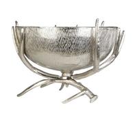 Orsina Antler Base Nickel Finsih Bowl, Centrepiece Bowl For Dining Table, Decorative Bowl For Stones, Jewels