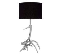 Orsina Antler Base Table Lamp, Christmas Theme Table Lamp For Study Table, Side Table, End Tables, Black Table Lamp