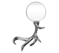 Orsina Antler Magnifying Glass, Sturdy Aluminium Handle Magnifying Glass with Nickel Finish, Magnfiying Glass in Silver Orsina Silver
