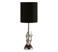 Orsina Antler & Marble Base Table Lamp, Christmas Theme Table Lamp for Study Table, Side Table, Black Table Lamp Orsina Black
