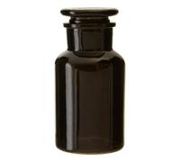 Apothecary Black Glass Reagent Bottle - Black