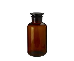 Orsina Apothecary Small Amber Glass Bottle in Brown Orsina Brown
