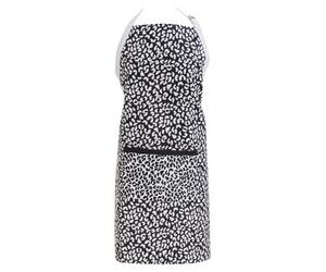 Orsina Apron, Chic Leopard Print Design With Adjustable Neck And Waist Straps, Shields Clothing During Cooking