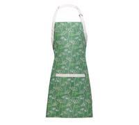 Premier Housewares Aprons for Women Green White Aprons Baking Apron Ladies Apron 100% Cotton Cooking Apron for Women H x W x D: 87 x 69 cm