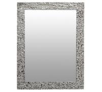 Orsina Aris Metal Wall Mirror in Silver Orsina Silver