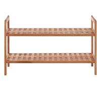 Orsina ARLA 2 Tier Grid Design Stackable Shoe Rack in Natural Orsina Natural