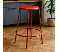 Orsina Artisan Red Metal Bar Stool