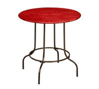 Premier Housewares Artisan Red Metal Table