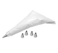 Orsina Assorted Cake Decorating Set With 5 Nozzles, Creative Cake Decorating Set For Kids Birthday Parties in White Orsina White