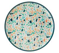 Orsina Assorted Terrazzo Tray, Versatile Round Tray, Minimalist Snack Tray, Lightweight And Compact Outdoor Tray,
