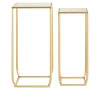 Orsina Avantis Set Of Two Champagne Square Side Tables