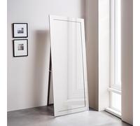 Orsina Avelene Floor Standing Mirror With Bevelled Edge in Silver Orsina Silver