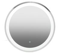 Orsina Avelino Illuminated Silver Round Mirror Orsina Silver