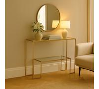 Orsina Avento Gold Finish Console Table Orsina Gold