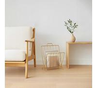 Orsina Avento Gold Finish Magazine Rack