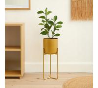 Orsina Avento Large Gold Finish Floor Planter