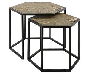 Orsina Babita Set Of 2 Hexagon Side Tables