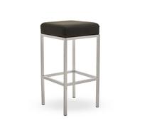 Orsina Baina Black Pu And Chrome Finish Bar Stool