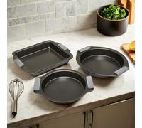 Orsina Baking Dish Set Of 3, Durable Carbon Steel Bakeware For Roasting & Baking, Non-Stick Oven Safe Dishes