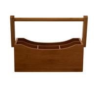 Bamboo Utensil Box Brown