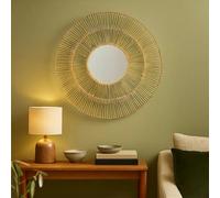 Orsina Batu Natural Rattan Wall Mirror.