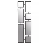 Orsina Beauly Black Finish Iron Wall Mirror
