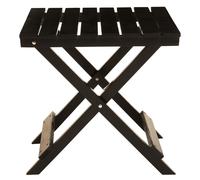 Orsina Beauport Wood Folding Table in Black Orsina Black