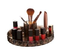 Orsina Beauty Round Revolving Cosmetics Organiser in Black