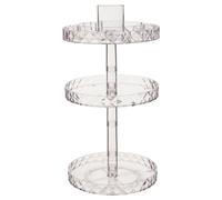 Orsina Beauty Three Tier Revolving Cosmetics Organiser in Clear Orsina Clear