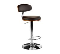 Orsina Bentwood Brown Bar Chair With Oval Back