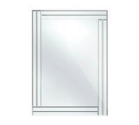 Premier Housewares Bevelled Edge Mirror with Double Line Frame