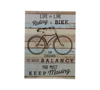 Bike Wall Plaque - Multi-Coloured