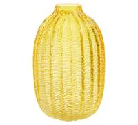 Bionda Large Yellow Glass Vase Premier Housewares Yellow One Size