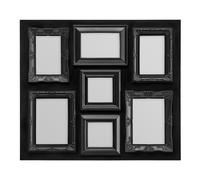 Black 7 Photo Frame,Glass Front Photo Display,Versatile Arrangement For Landscape, Portrait, & Square Photos Premier Housewares Black One Size