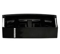 Acrylic Soap Dish with Diamante Detail - Black