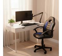 Orsina Black And Blue Pu Gaming Chair