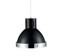 Orsina Black And Chrome Bell Shaped Pendant Light