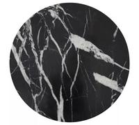 Orsina Black And Gold Marble Round Chopping Board, Non-Slip Marble Chopping Board, Easy To Clean Black Board