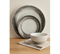 Premier Housewares 12 pc Dinner Set Stoneware - Black