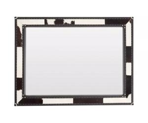 Orsina Black And White Genuine Cowhide Wall Mirror