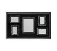 Orsina Black Contemporary 5 Photo Frame,plastic Picture Holder,versatile 3 Portrait & 2 Landscape Image Holder